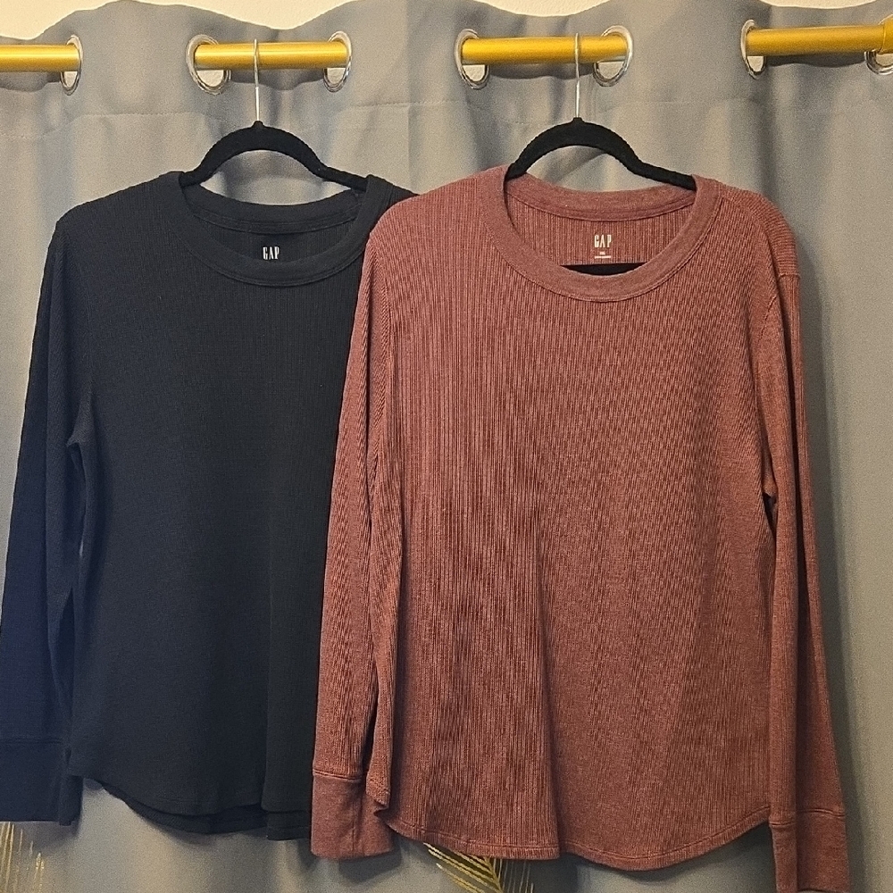 GAP Favorite Tee Thermal Long Sleeve Tops Sz XXL
